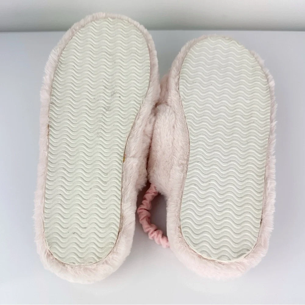 Treasure & Bond Girls Addie Faux Fur Slingback Slippers Pink Size 4