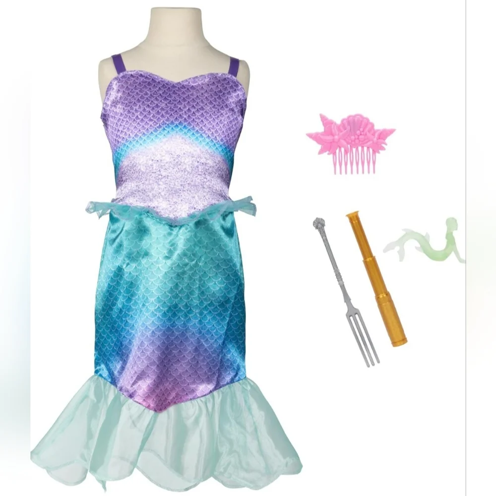 Disney The Little Mermaid Ariel & Ursula Dress Up Trunk, Treasure Chest