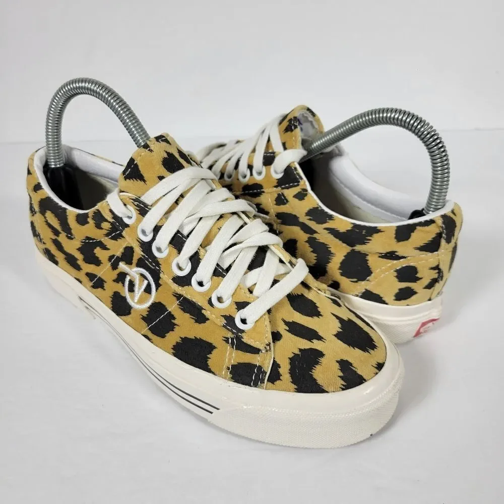 Vans Sid DX Anaheim Factory OG Leopard Low Top Athletic Sneakers Women Size 7