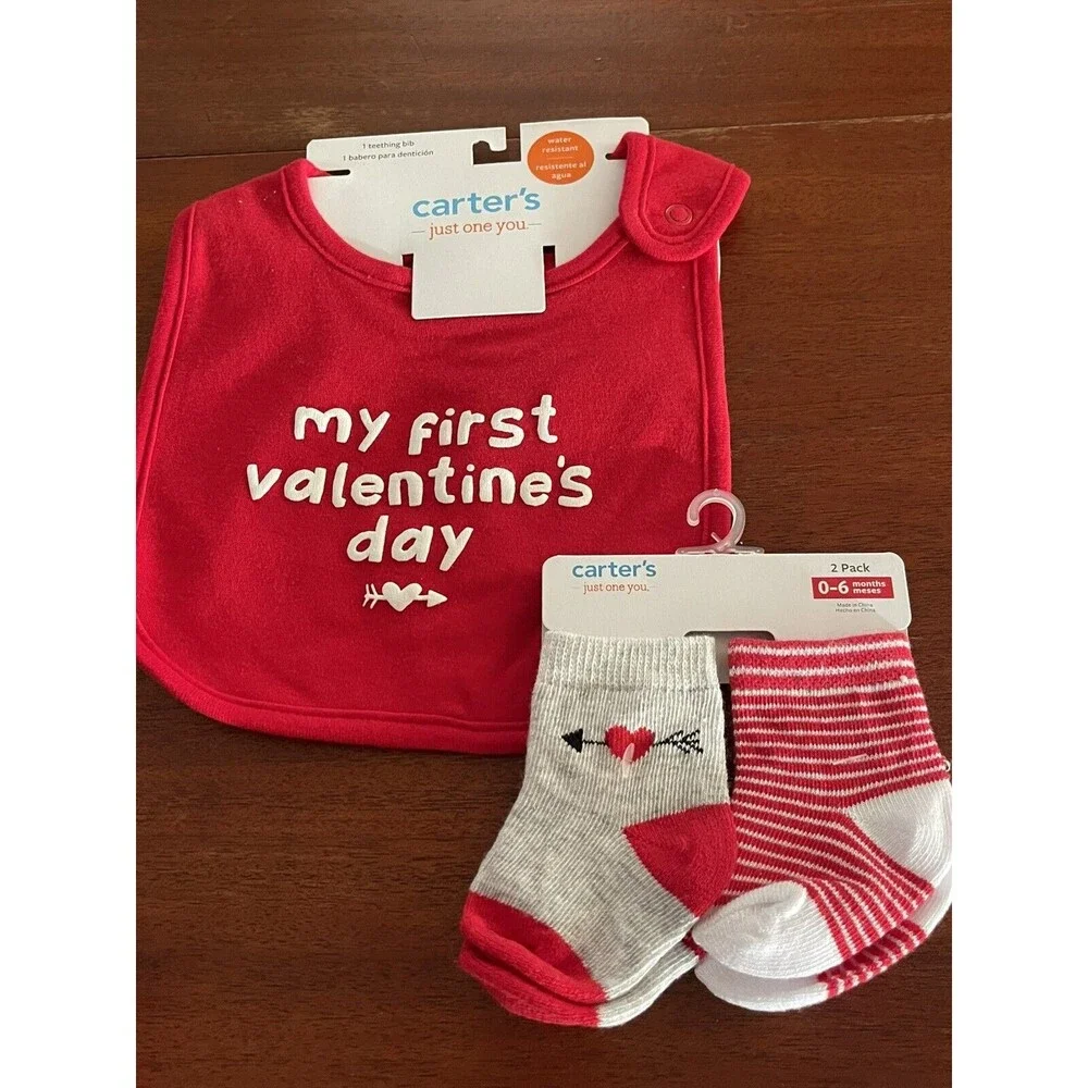 Just One You Carter's 0-6 Months 2 Socks & 