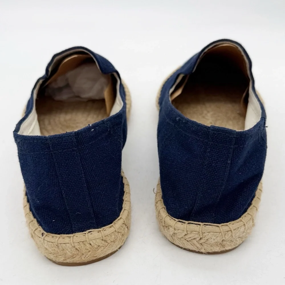 Soludos x Rosewood Aqui Me Quedo Navy Blue Slip-On Espadrille Size 13 Vacation