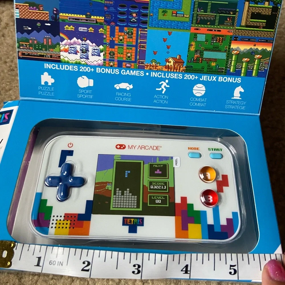 Arcade Gamer V Portable Tetris Video Game System - White