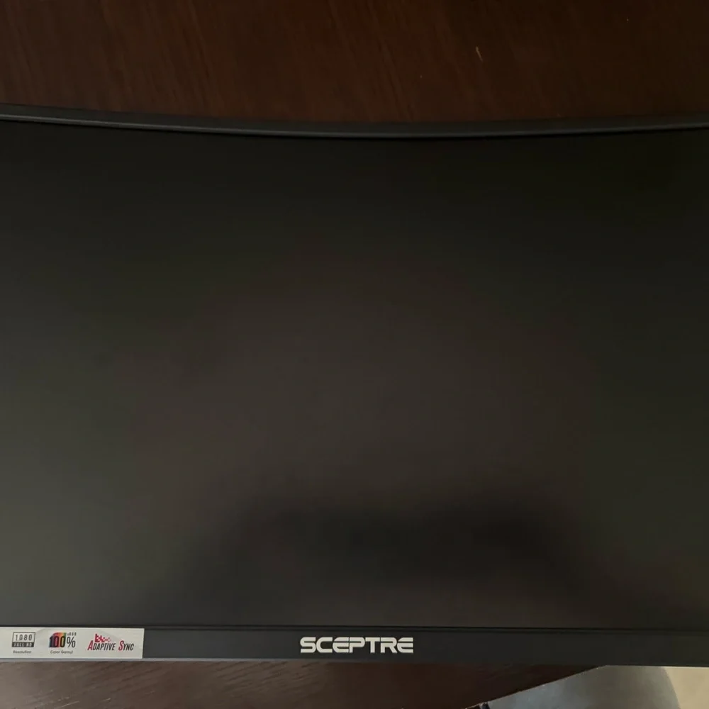 Black Curved Monitor(with box and cords )