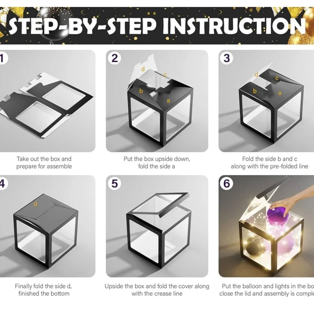 Graduation Boxes Kits,Purple & Grad Balloon Boxes kit
