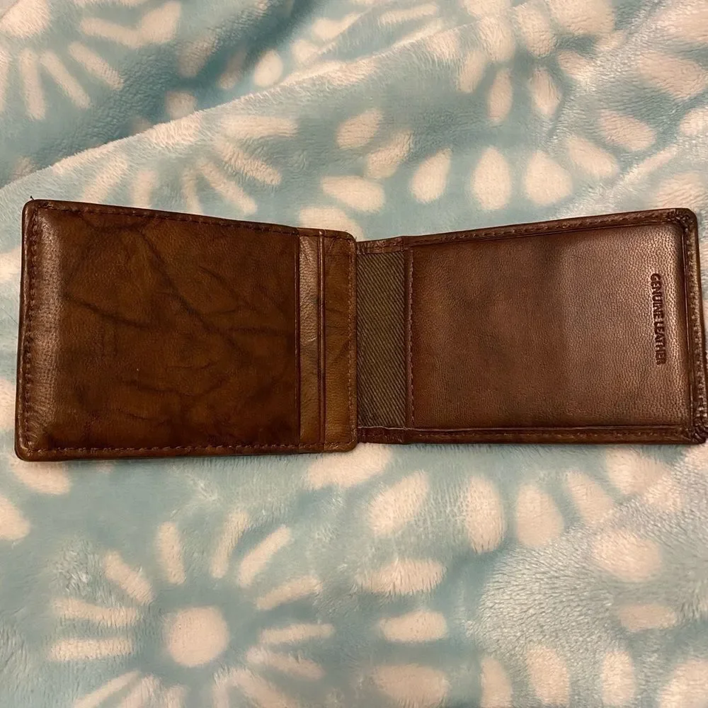 genuine leather cards money four