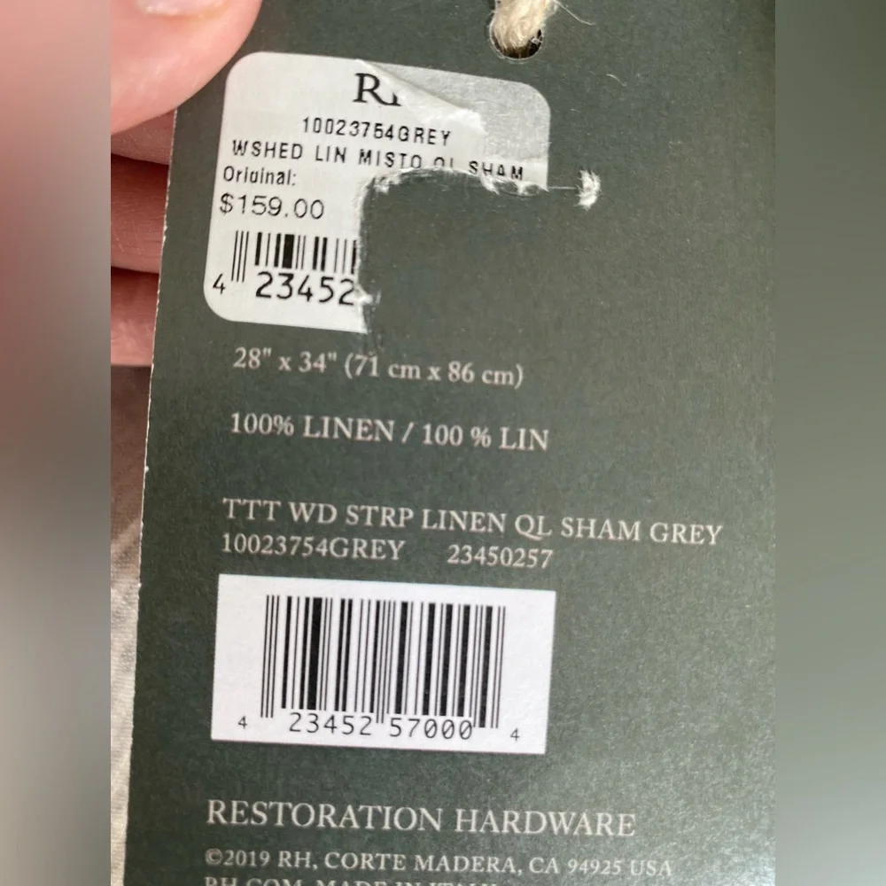 Restoration Hardware new tags