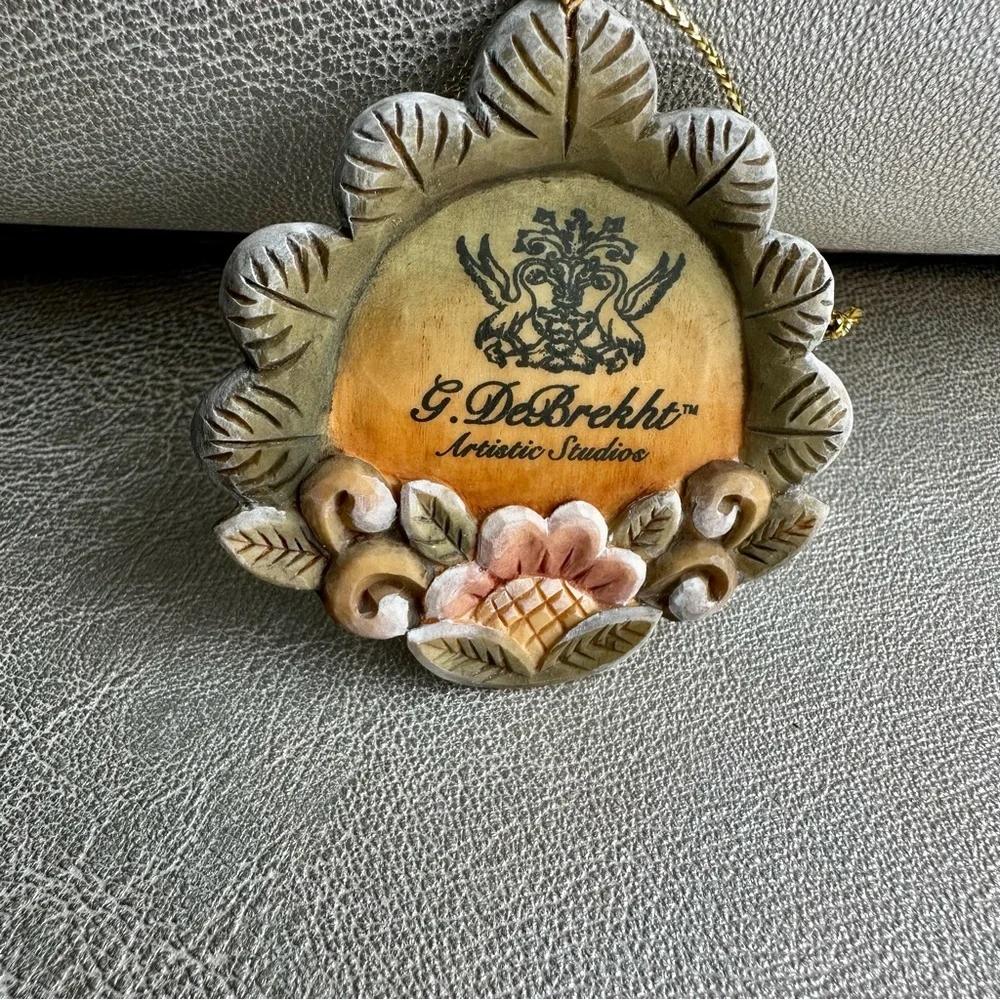 G.DEBREKHT Hand Painted Debrekht Flower Ornament Brand New