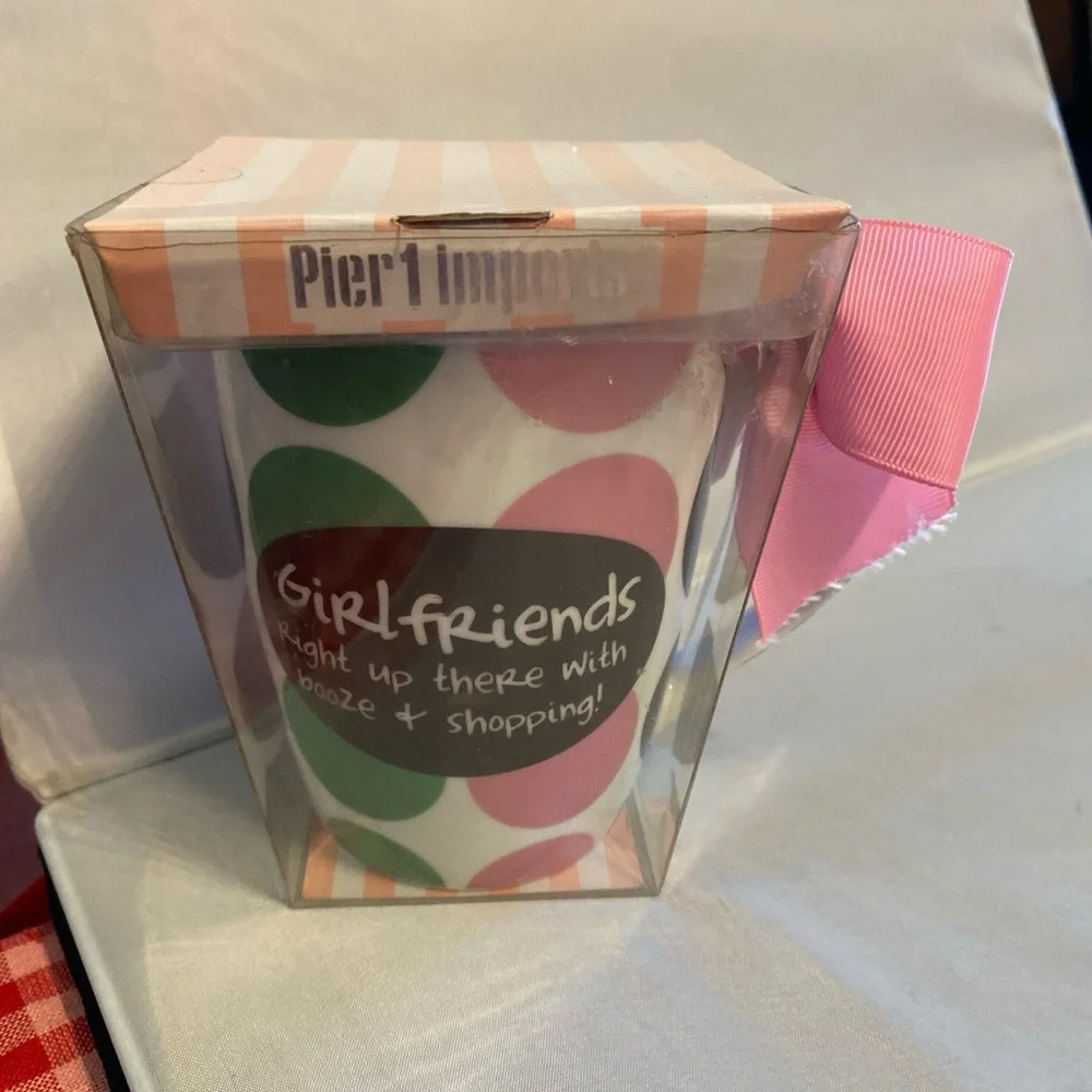 Pier 1 Imports Polka Dot Mug
