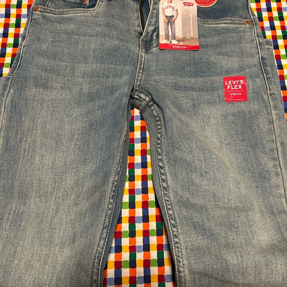 NWT Boys Levi's Blue Jeans 514 12 Regular