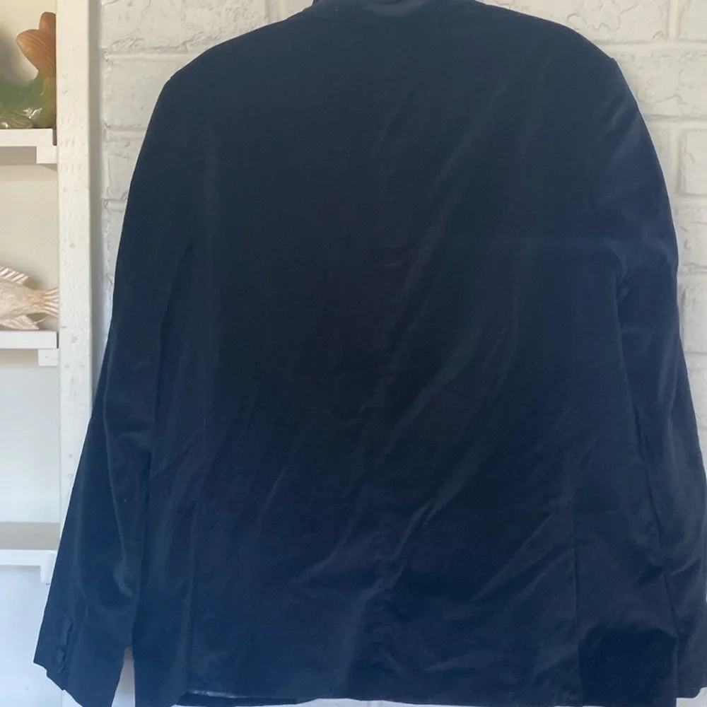 Structure Signature Collection 2 Button Black Crushed Velvet Style Sport Jacket