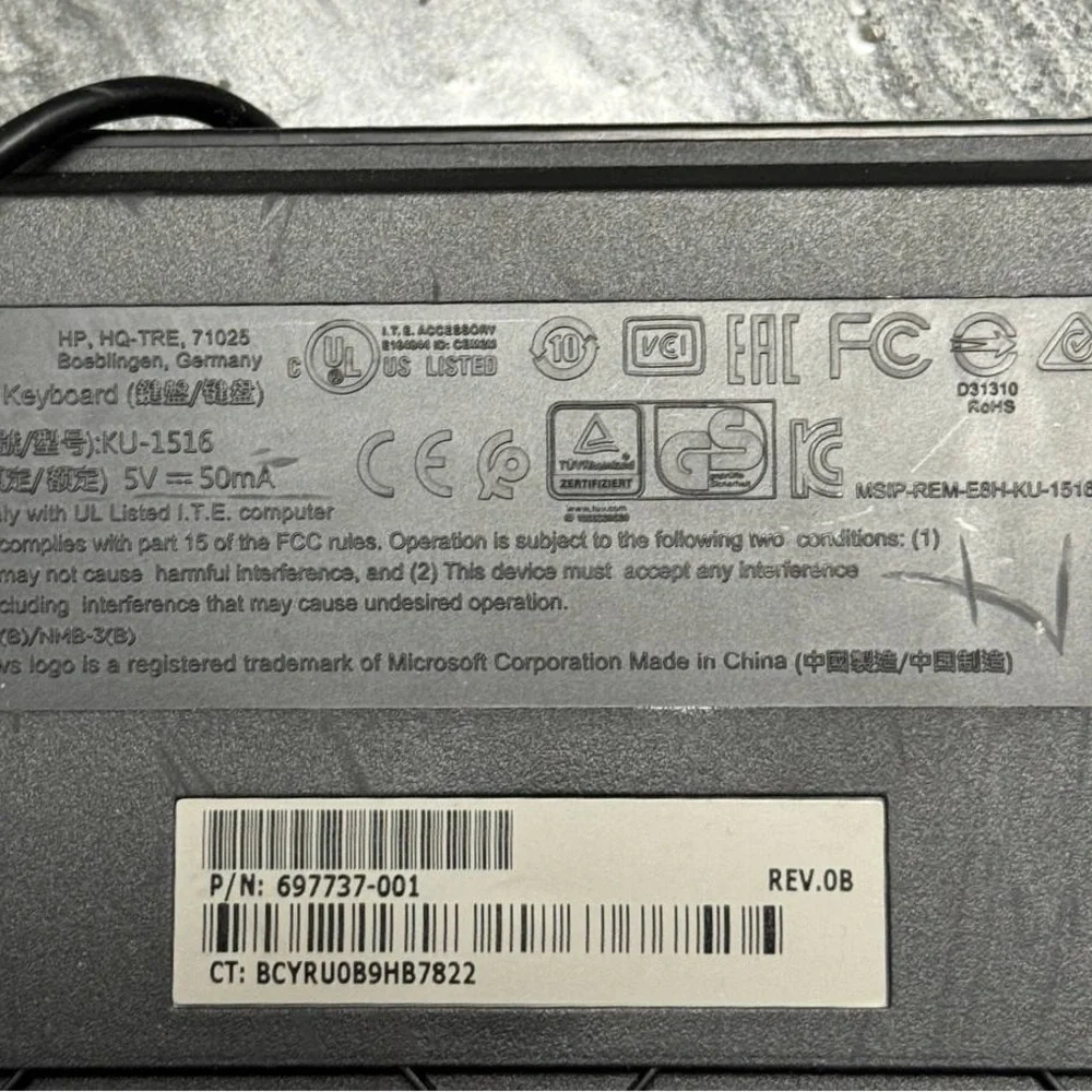 Hewlett-Packard Classic WZ972AA#ABA Wired Keyboard