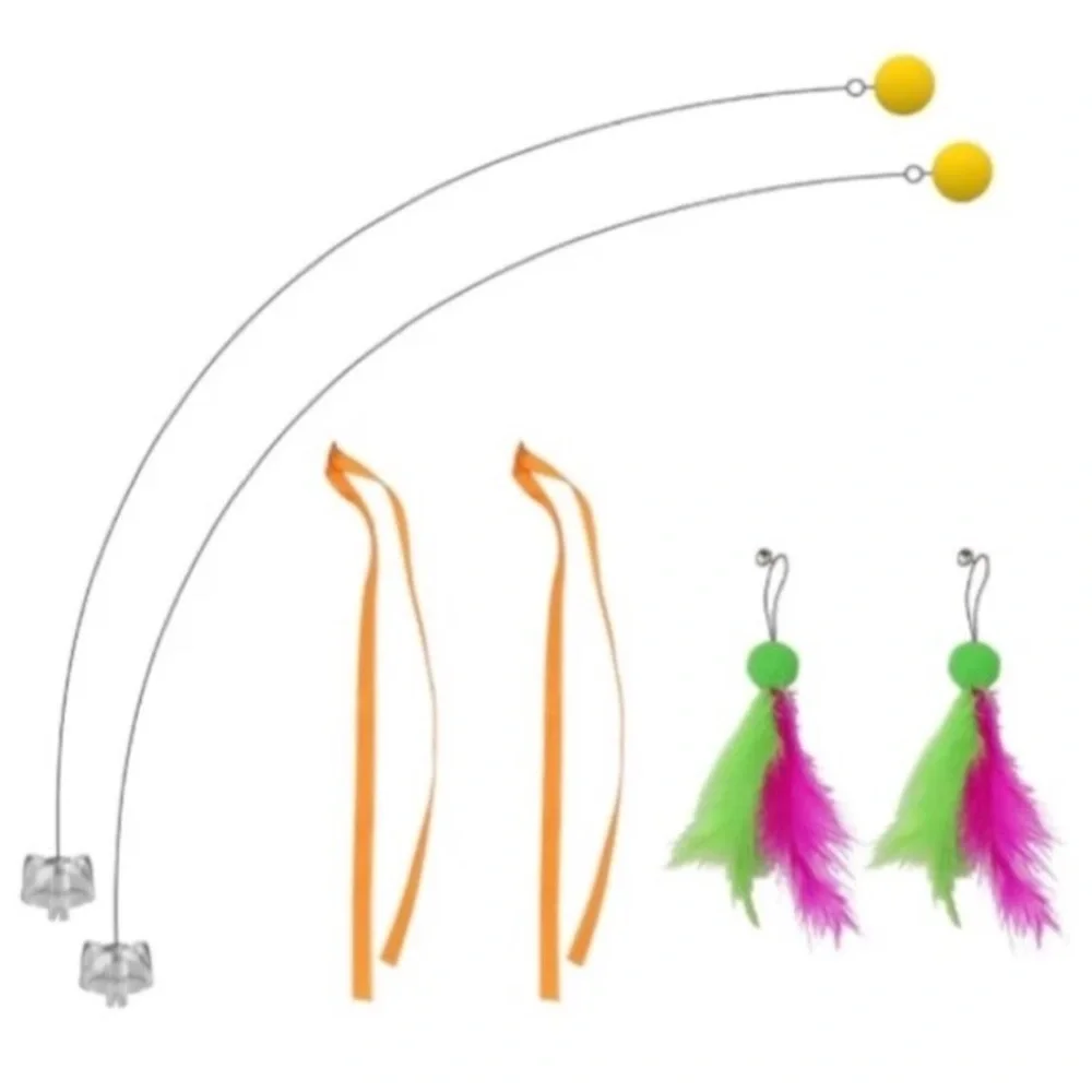 Interactive Lot Cat Toys Automatic Feather Teaser Tumbler Cheerble Lots