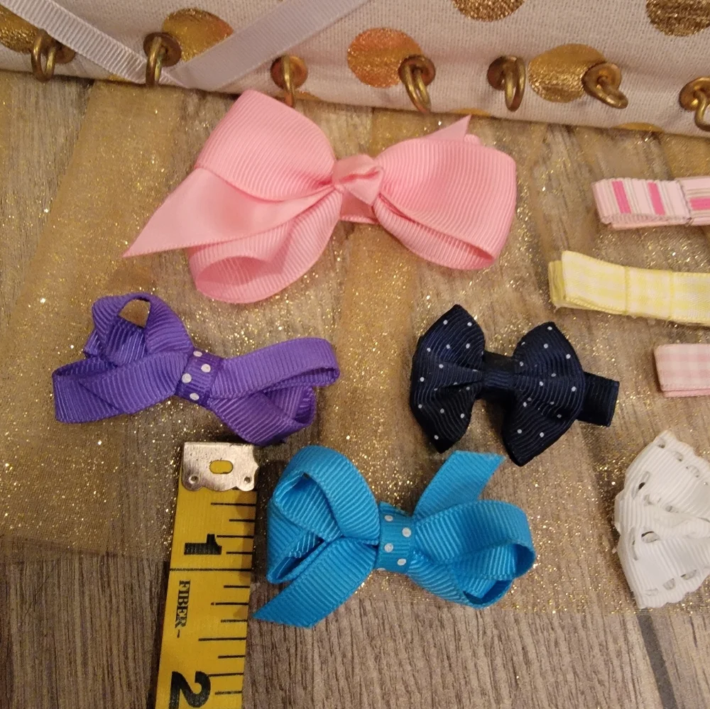 Little Girls Bandana, Hair Bows And Hair Clips