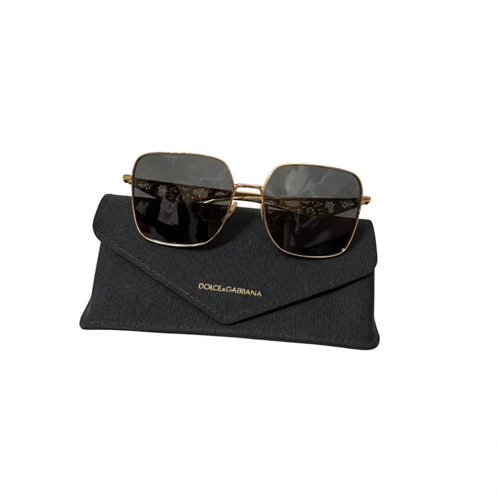 Authentic - Dolce & Gabbana  Lace Square Sunglasses, 57mm DG2310 02/87