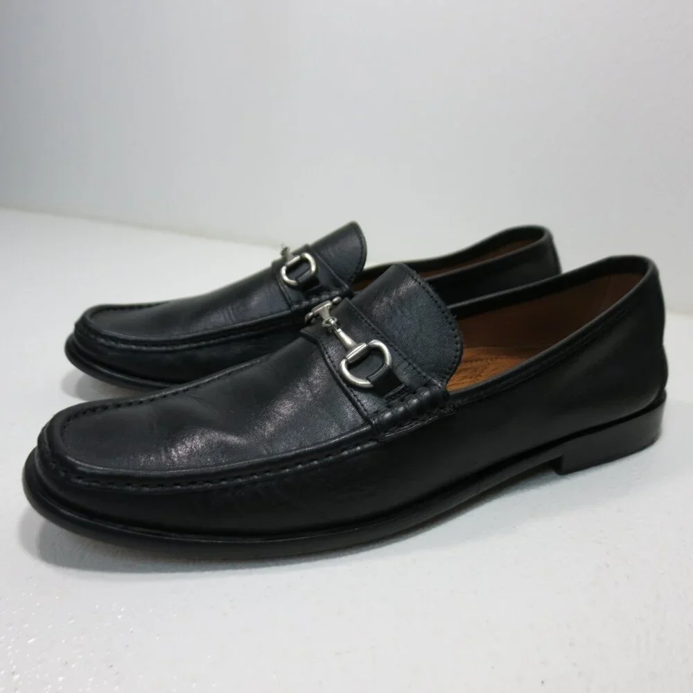 Wall + Water Oil Tanned Leather Dress Horse Bit Moccasins Shoes Men's Moc's 11.5