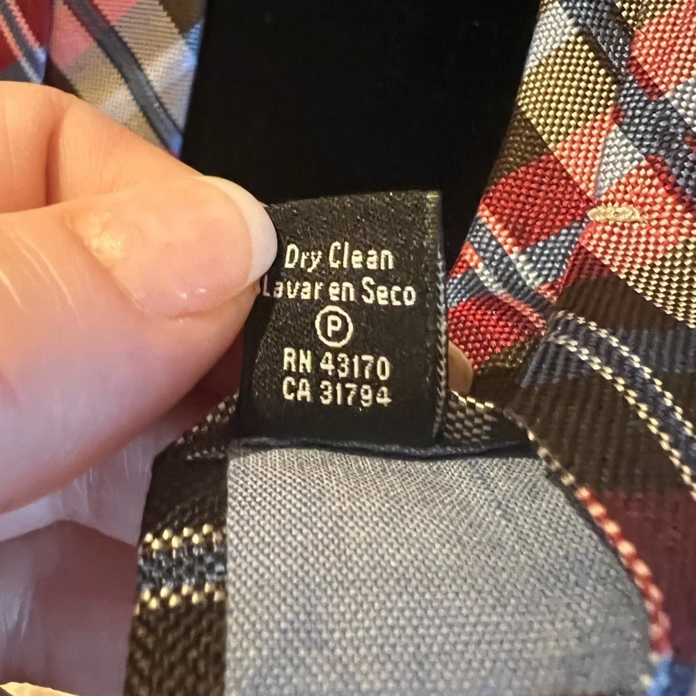 Buffalo David Bitton Mens Plaid Silk Skinny Tie