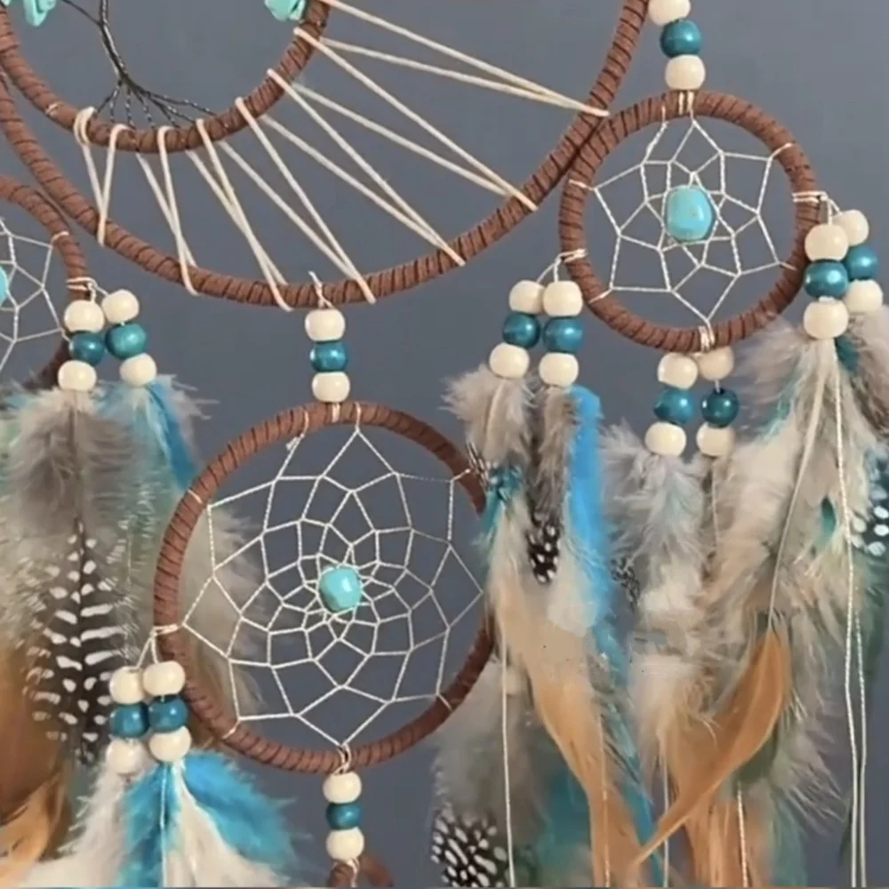 Dream Catcher Turquoise Indian Ojo Tree of Life Dreamweaver Oho