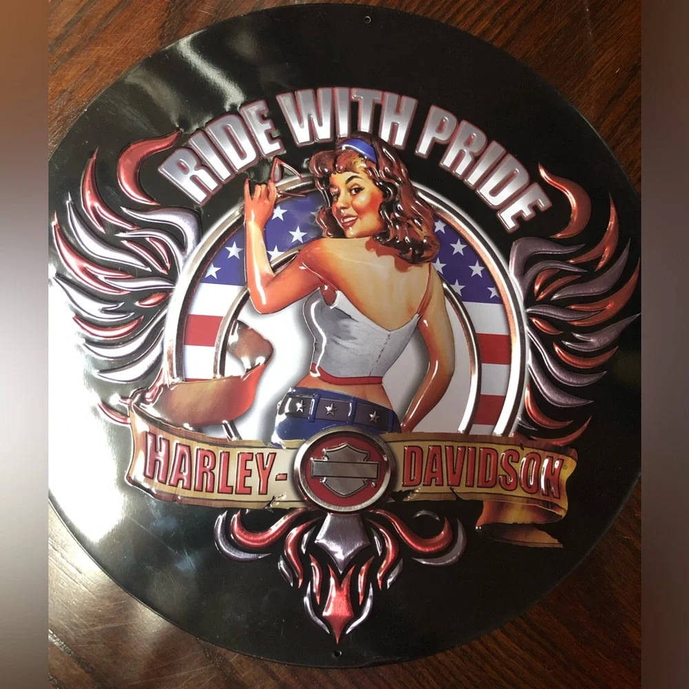 15inch Harley-Davidson Ride With Pride Wall Art
