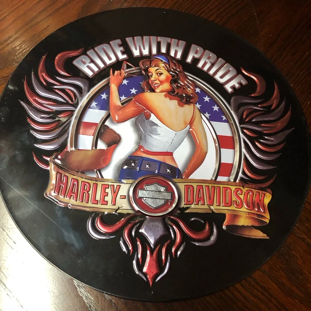 15inch Harley-Davidson Ride With Pride Wall Art