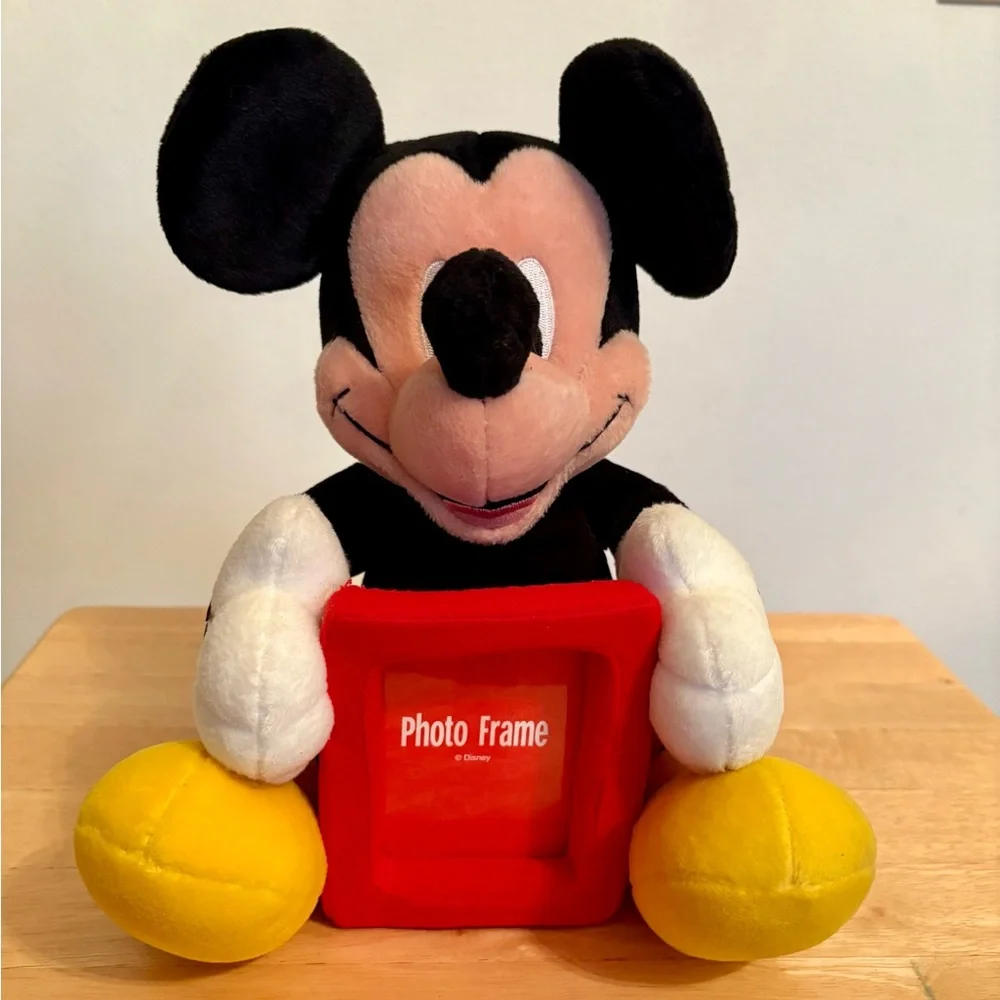 Vintage Disney Mickey Mouse Plush Photo Frame