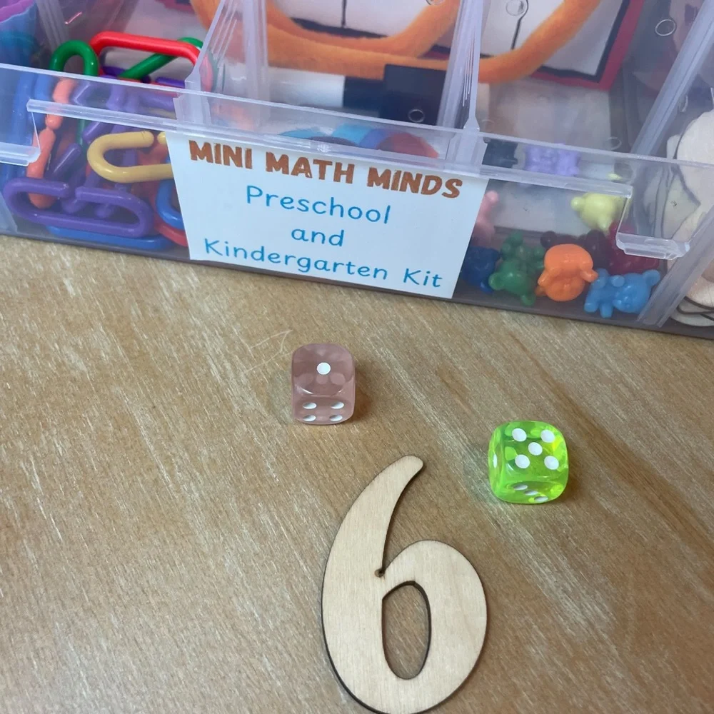 Mini Math Mind Home Kit- (activity guide and details @mini.math.minds on Insta)