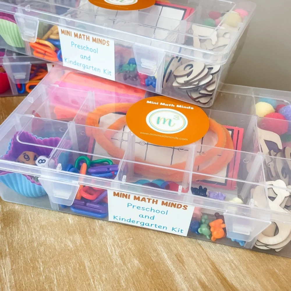 Mini Math Mind Home Kit- (activity guide and details @mini.math.minds on Insta)
