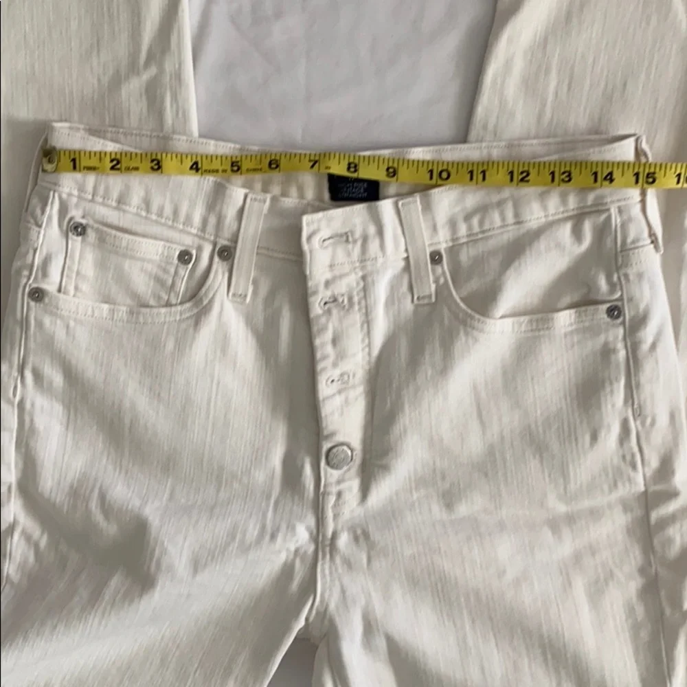 J Crew Vintage straight jean in white denim