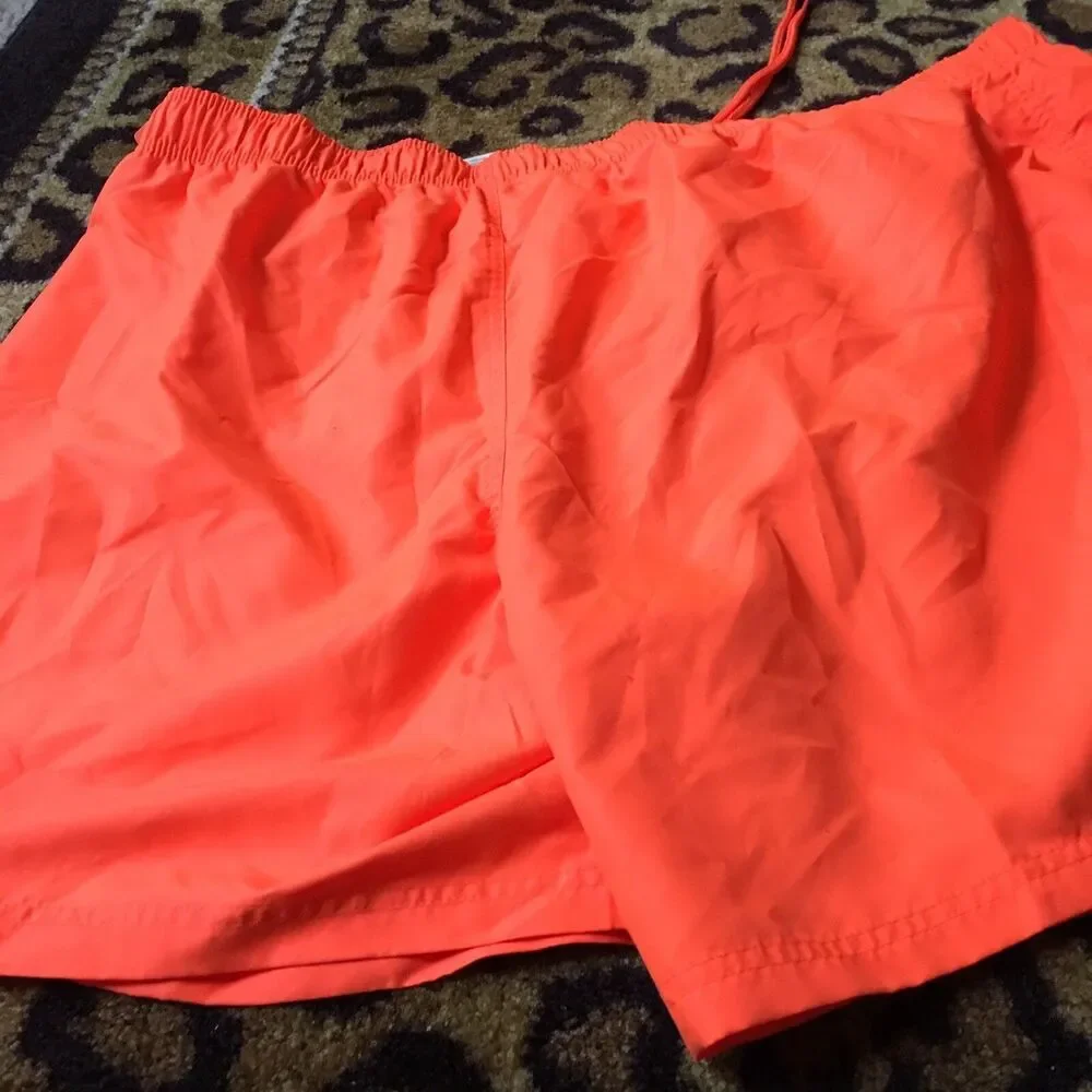 Faded Glory Men's Shorts w Attached Brief Liner 1pc Size 3XL 48-50 Orange
