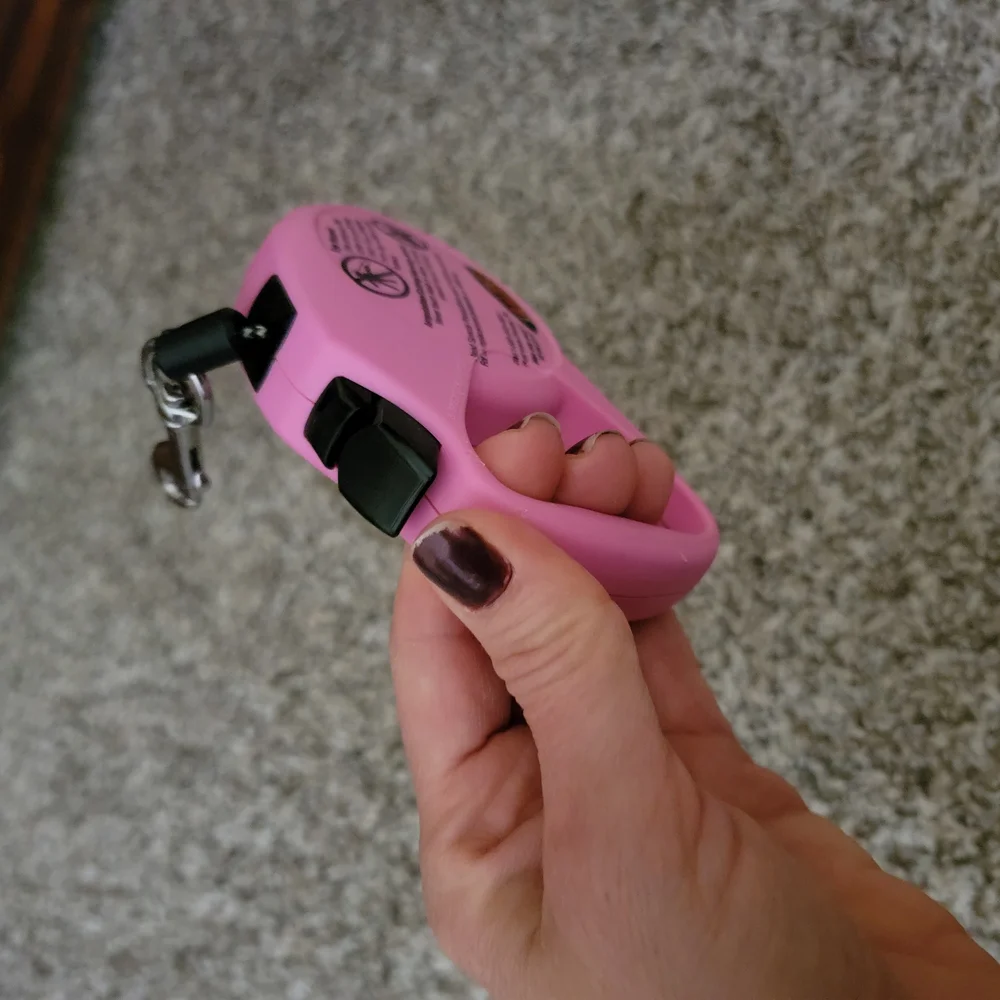 Flexi pink leash