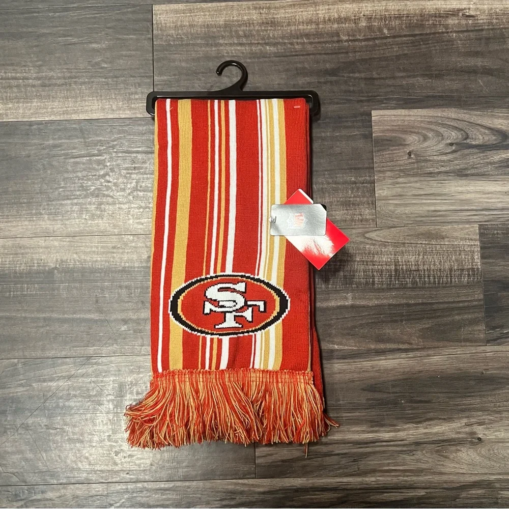 San Francisco 49ers Striped scarf- Red and Gold