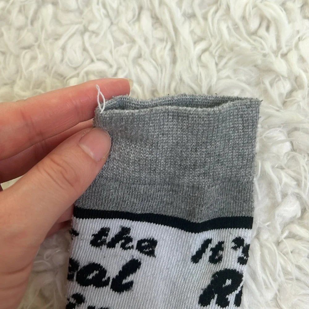 Coca-Cola Crew Socks Unisex Red Gray Black Loungewear Costume