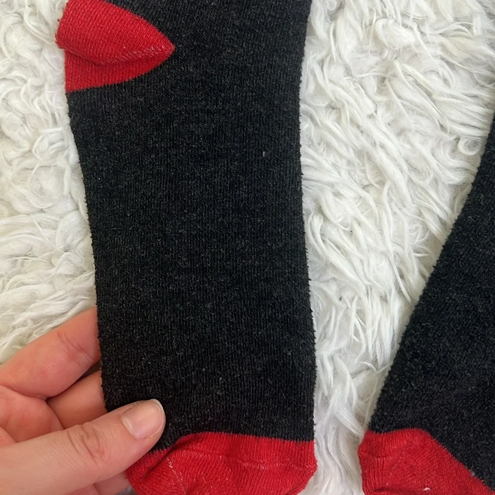 Coca-Cola Crew Socks Unisex Red Gray Black Loungewear Costume