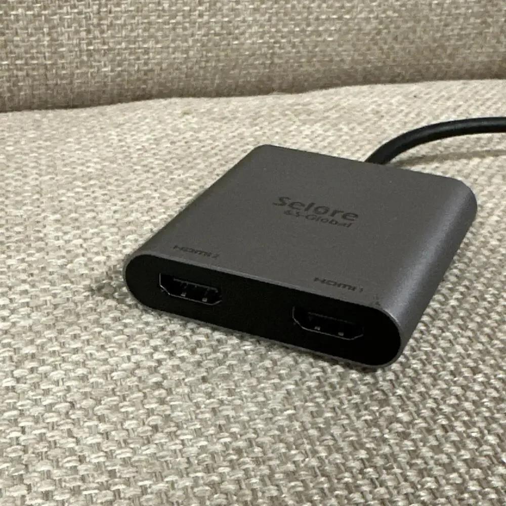Selore&S-Global USB C to Dual HDMI Adapter 4K @60hz, Type C to HDMI Converter...