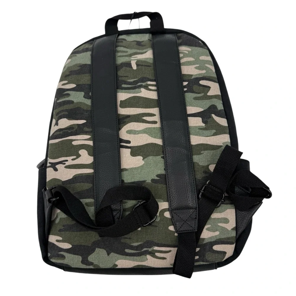 Sanctuary Camo Downtown Backpack with Pouch book bag travel bag NWT