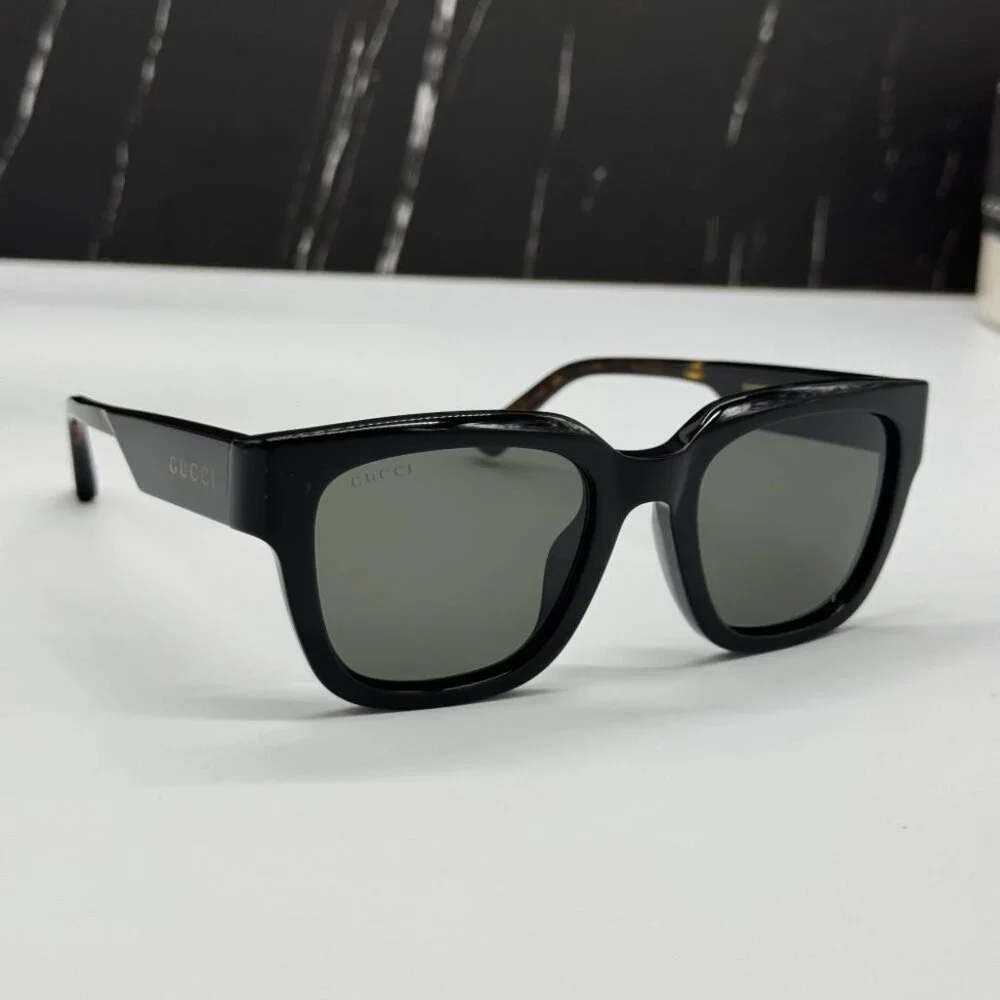 NEW GG1670SK 001 GUCCI SUNGLASSES BLACK HAVANA GREY UNISEX EYEWEAR GUCCI