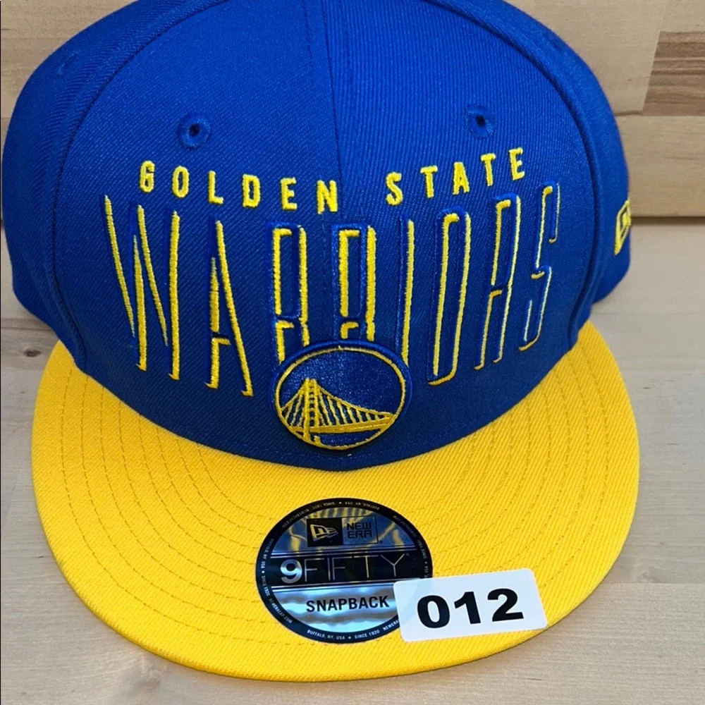 New Era 9FIFTY Golden State Warriors Snapback Hat Blue Yellow NBA Cap