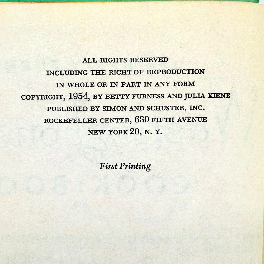 Betty Furness Westinghouse Cookbook this timeless