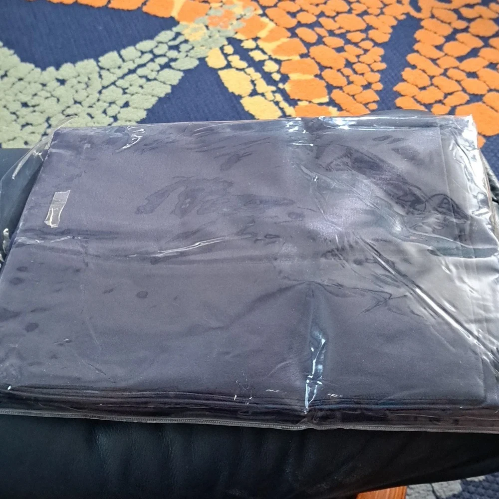 Crate & Barrrel Tablecloth  Navy Blue 60x60in. NWOT