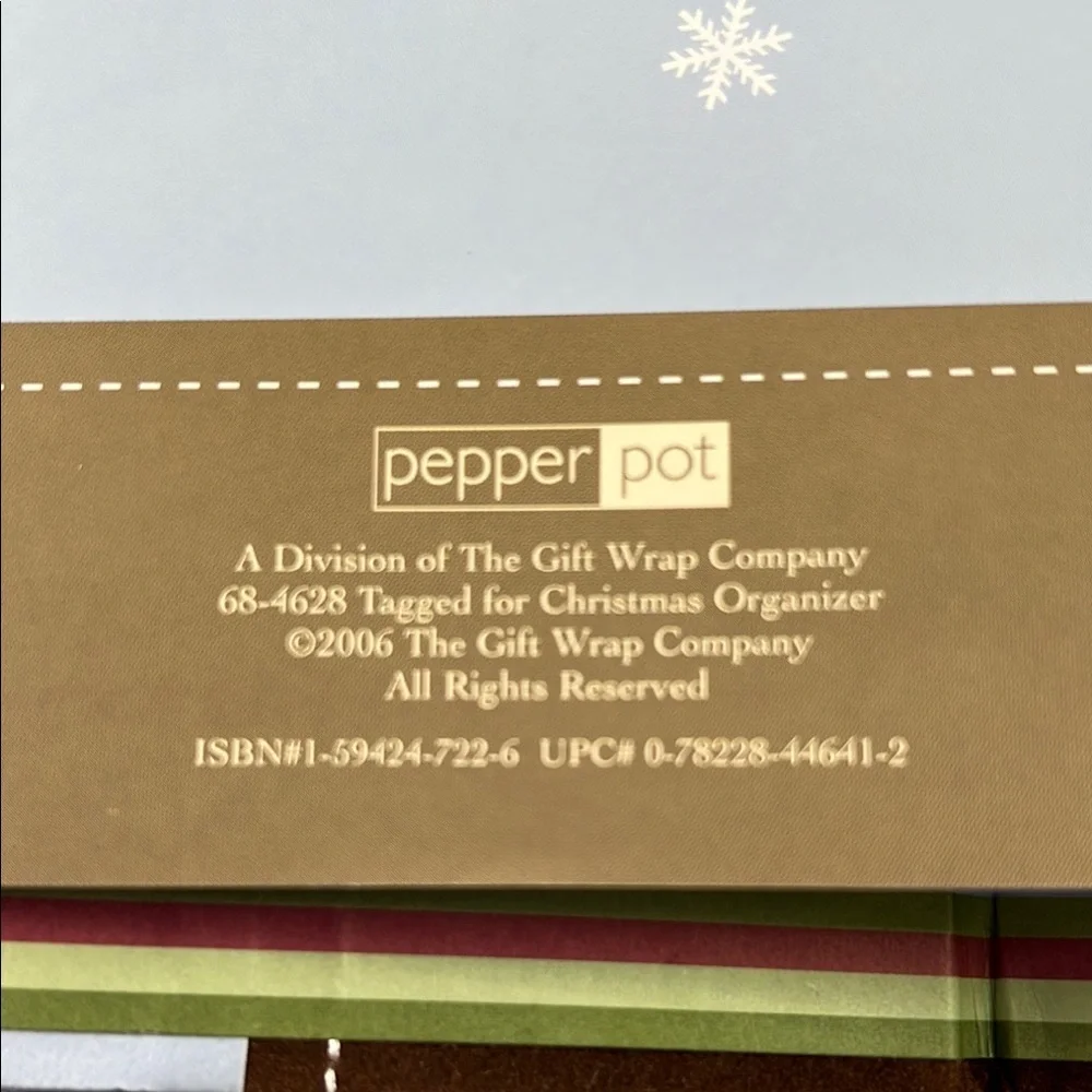 Holiday Organizer Journal with Brown and Blue Cover