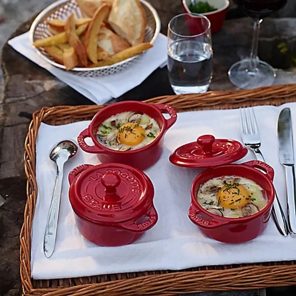 Staub Mini Round Cocotte in Cherry