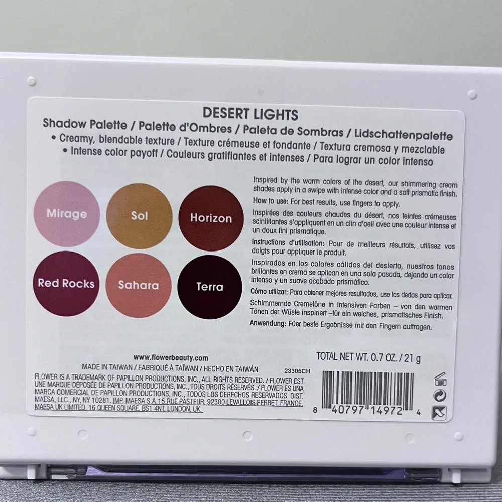 Desert Lights Eyeshadow Palette ~ New Flower Beauty