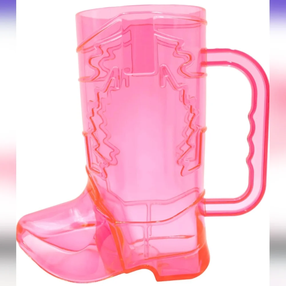 Cowgirl Pink Boot-Y 16oz. Party Cocktail Cup NEW Bachelorette Girls Night