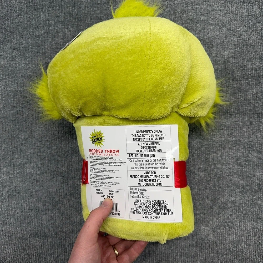 Dr Suess grinch hooded