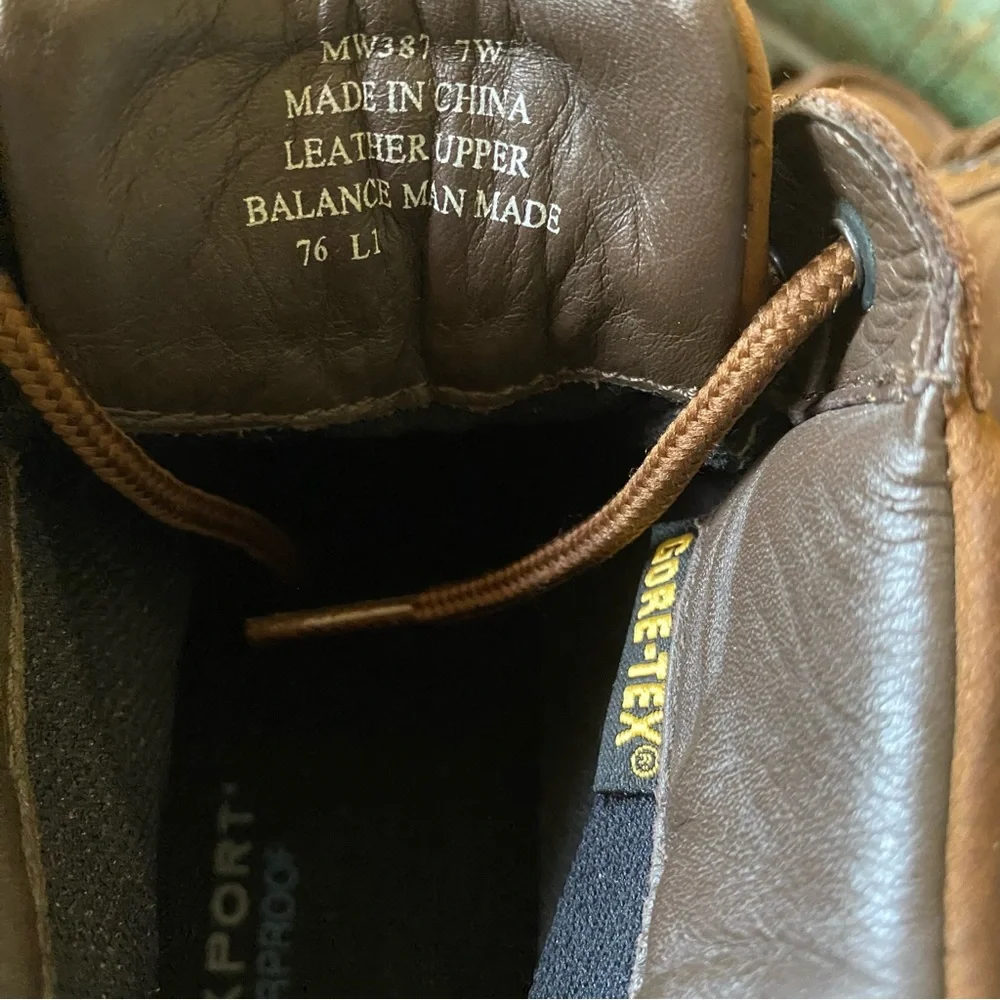 Rockport leather upper