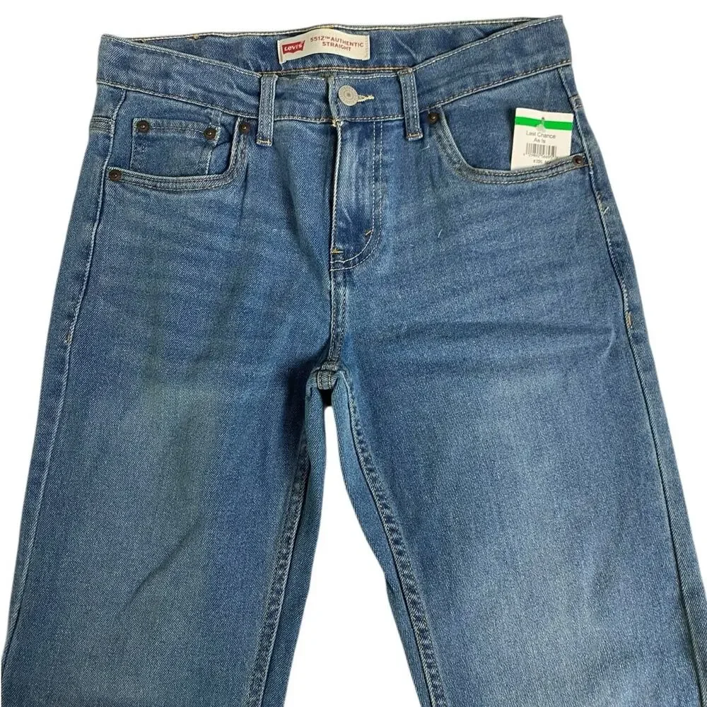 Levi's 551Z Authentic Straight Jeans, Stretch | Big Boys 14R 27