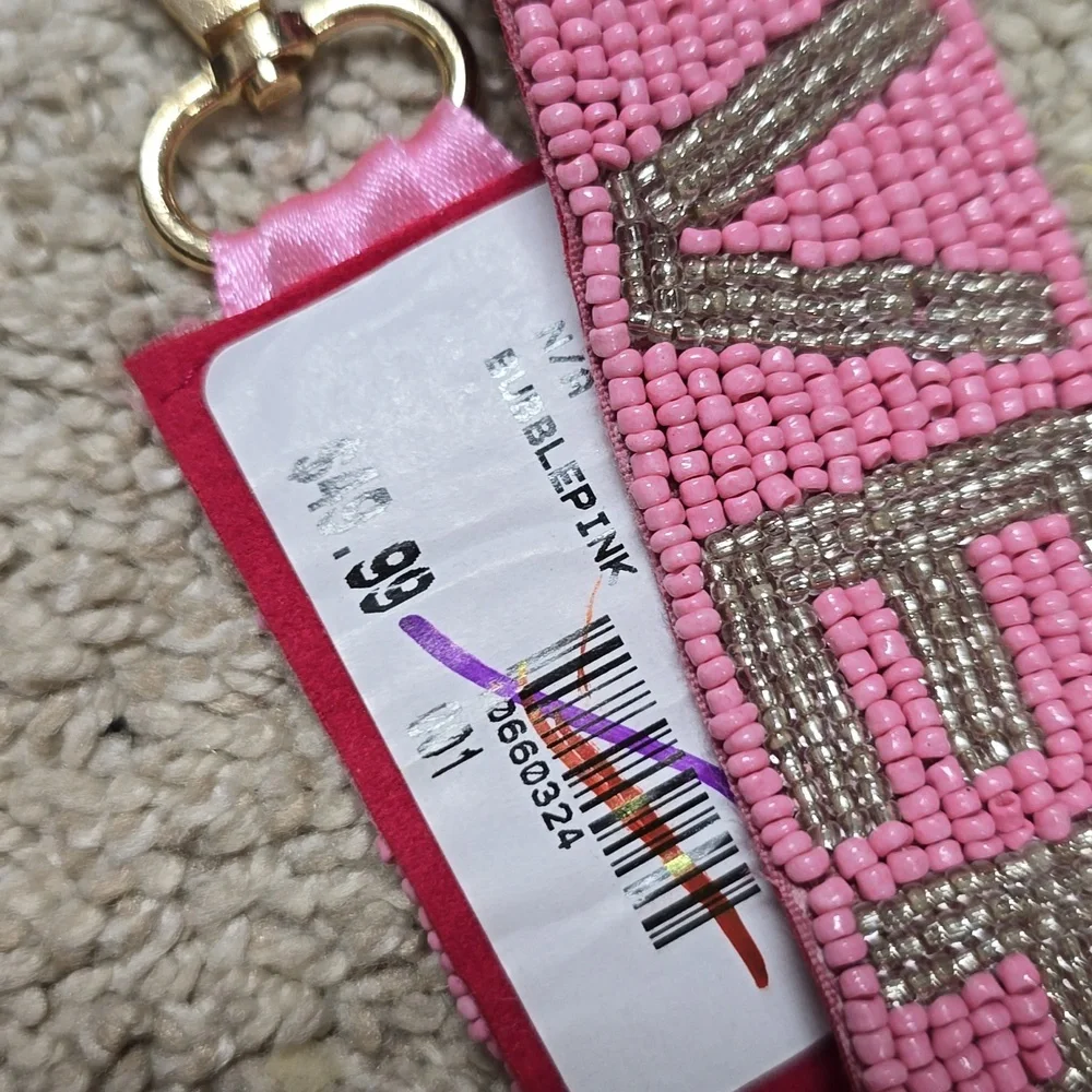 Taylor Swift Pink Glitter Lanyard