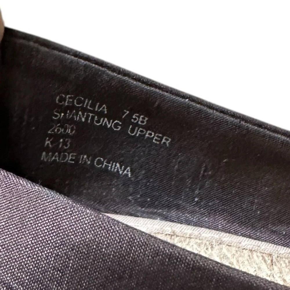 Lauren Ralph Lauren | Deep Brown | Shantung (Silk) Espadrille Wedge | Size 7.5 B