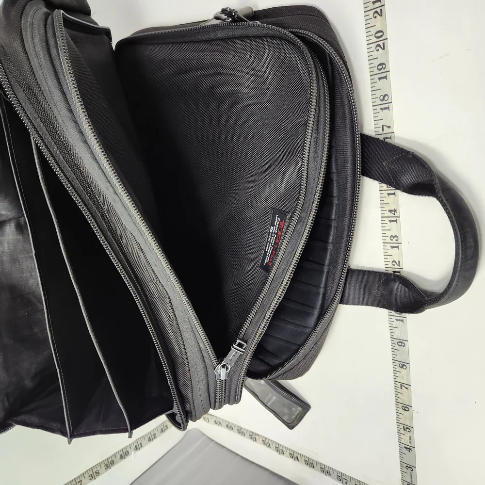 Tumi black briefcase