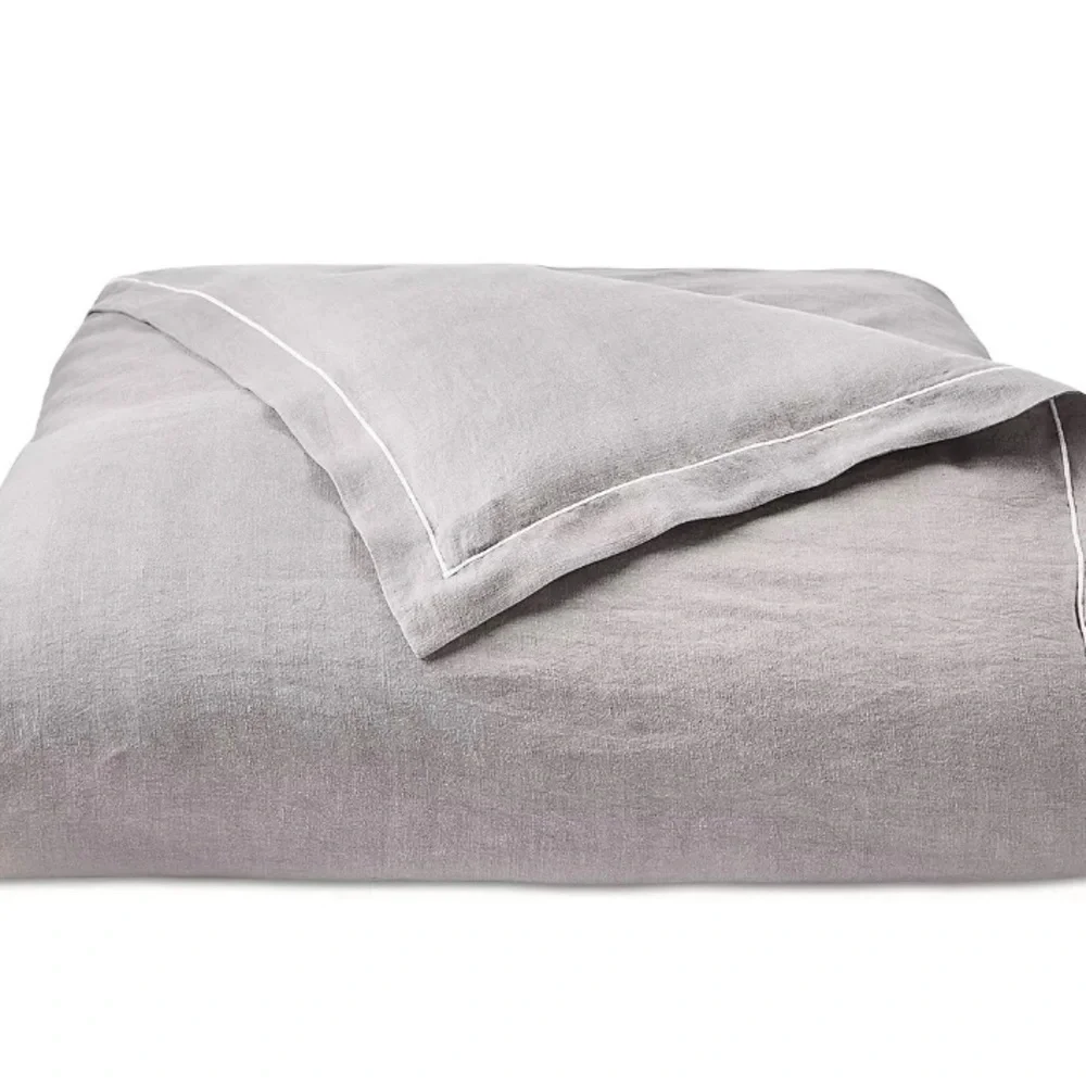 HOTEL COLLECTION Linen/Modal® Blend 3-Pc. King Duvet Cover Set (beige)