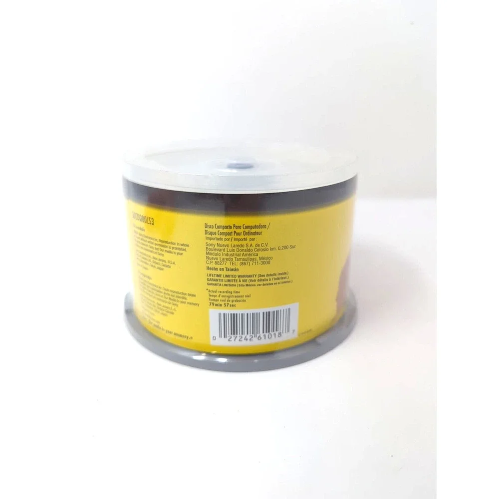 Sony CD-R 50 Pack of High Speed Recordable CDs 700 MB 80 Min 1X-48X Sealed New